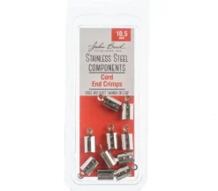 Stainless Steel 10.5mm Cord End Crimp – 10 pcs