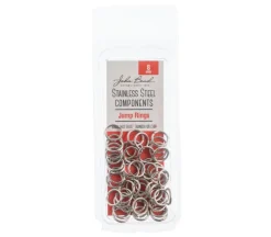 Stainless Steel 8mm Jump Ring – 100 Piece