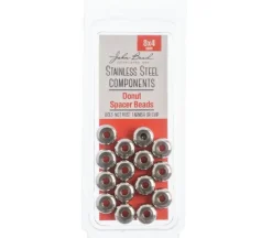 Stainless Steel 8mm Spacer Bead Donut – 15 pcs