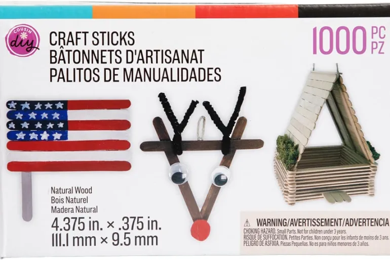 Standard Craft Sticks – 1000pc. – Natural