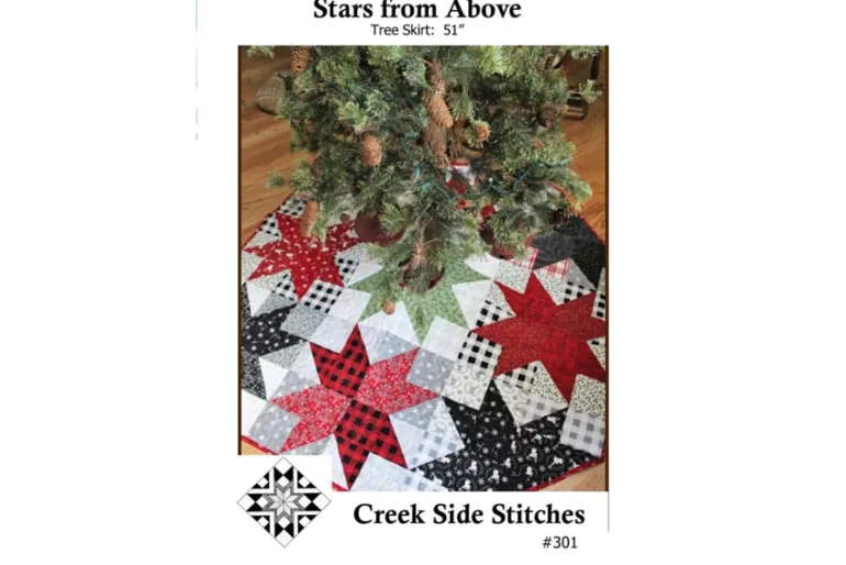 Stars from Above Tree Skirt Sewing Pattern