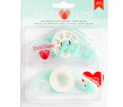 Sticky Thumb Sticky Thumb Tape Runner And Refill Black – 275 Per Package – Assorted Sizes
