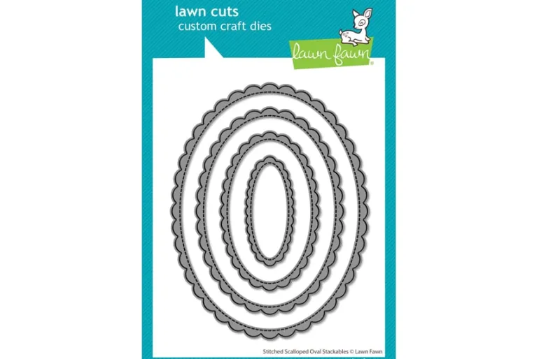 Stitched Scalloped Oval Stackables Die Set