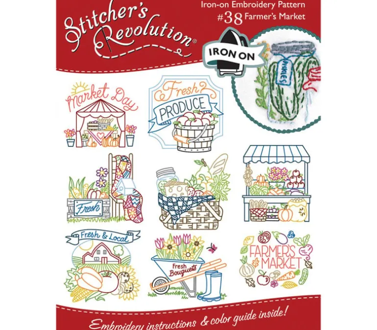 Stitcher’s Revolution Lovely Ladybugs Embroidery Transfer Pattern
