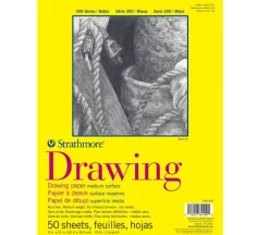 Strathmore 300 Series Drawing Pad 50/sheets – 9×12