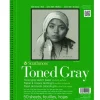 Strathmore 400 Series 80# Toned Gray Sketch Pad – 9-inch x 12-inch – Wire Bound – 50 Sheets