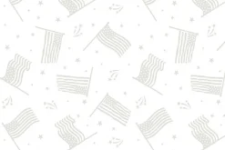 Strength and Honor White on White Stars and Stripes