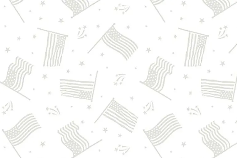 Strength and Honor White on White Stars and Stripes