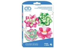 Succulents Coasters Diamond Painting Kit 4pc