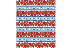Summertime Daydream Floral Novelty Stripe