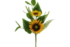 16″ Sunflower Spray, Yellow