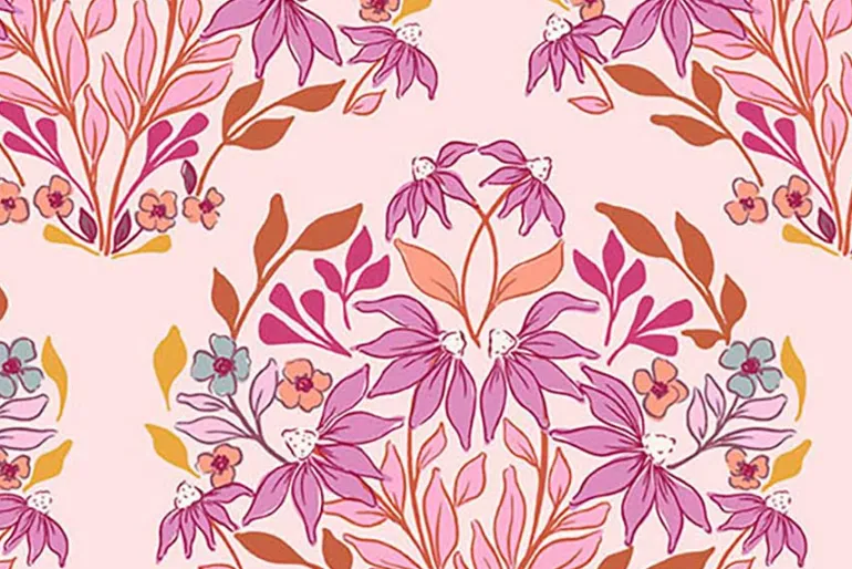 Sunset Cottage Petal Field in Pink