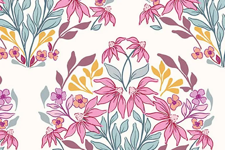 Sunset Cottage Petal Field in Pink