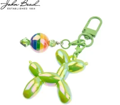 Super Cute Acrylic Animal Beads – Green and Pink