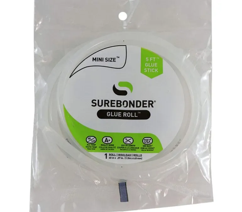 Surebonder Rr-5 Made In The Usa All-Temperature Standard Size Hot Melt Glue Roll-60″ (5 Feet)-7/16″ (.43″) Diameter