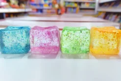Surprise Glitter Squish Cube Toy