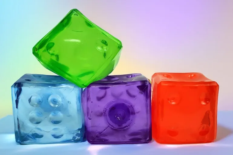 Surprise Marble Stress Buster Cube Squishy Toy