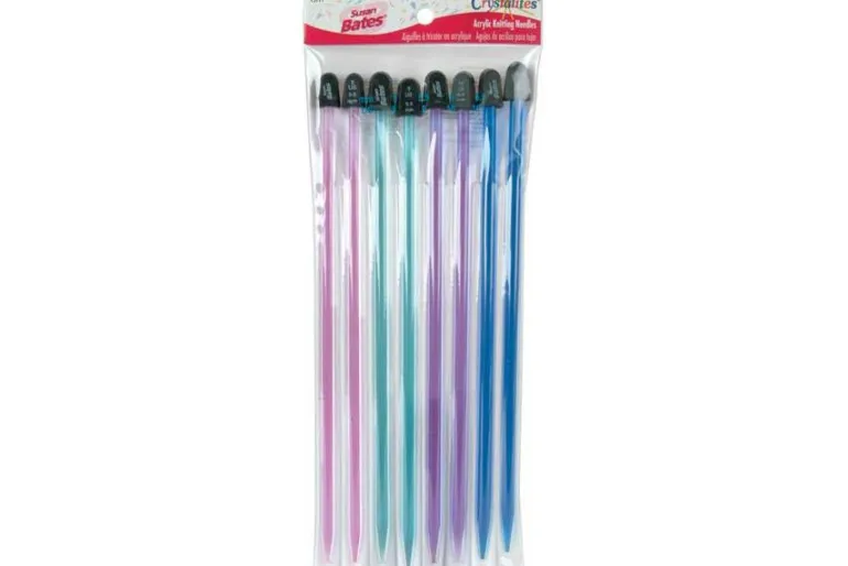 Susan Bates Crystalites Knit Needle – 10-inch Set Sizes: 8-9-10-10-1/2