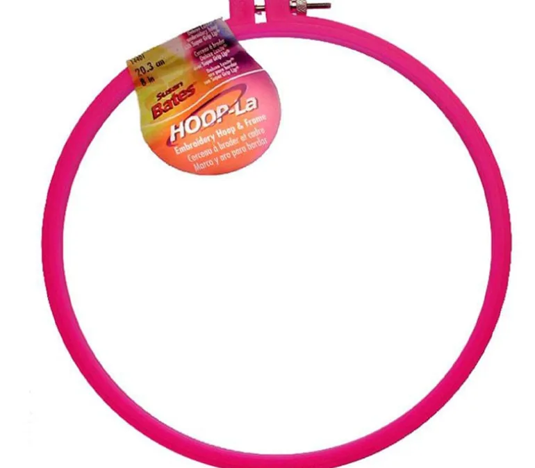 Susan Bates Hoop-La Embroidery Hoop and Frame – 8-inch – Color Shipped is Picked Randomly