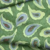 Susan Winget Calico Roosters Paisley on Green