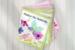 SusyBee Barnyard Blues Soft Book Fabric Panel 36-in by 44-in