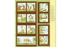 SusyBee Zoe the Giraffe Soft Book Fabric Panel 36-in by 44-in