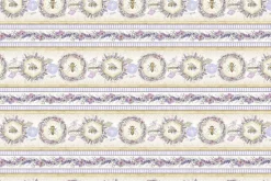 Sweet Honeybee Bees and Lavender Floral Stripe