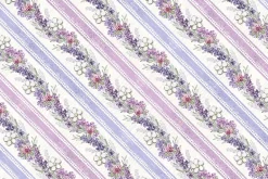 Sweet Honeybee Lavender Ticking Stripe on the bias Purple