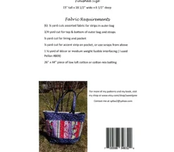 Sweet Janes Mary Elizabeth Tote Bag Sewing pattern #SJ062