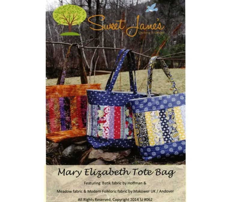 Sweet Janes Mary Elizabeth Tote Bag Sewing pattern #SJ062