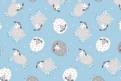 Sweet Little Lamb Dreamy Little Lambs on Blue