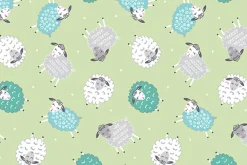 Sweet Little Lamb Dreamy Little Lambs on Green