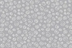 Sweet Little Lamb Dreamy White Swirls on Gray