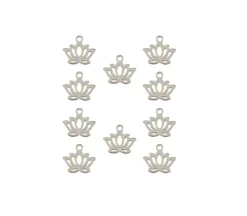 Sweet & Petite Charms – Butterfly Silver – 10 Charms