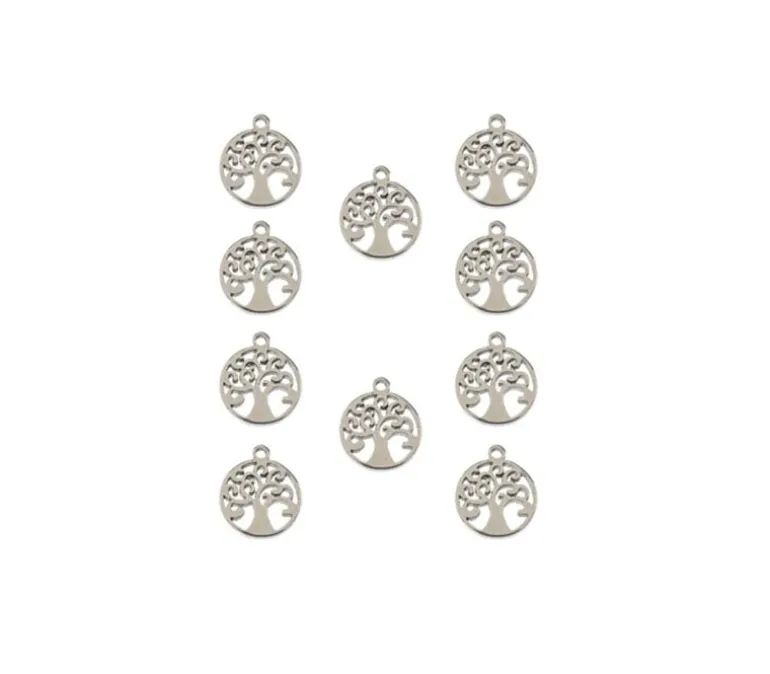 Sweet & Petite Charms – Butterfly Silver – 10 Charms