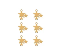 Sweet & Petite Charms – Cross Gold – 6 Charms