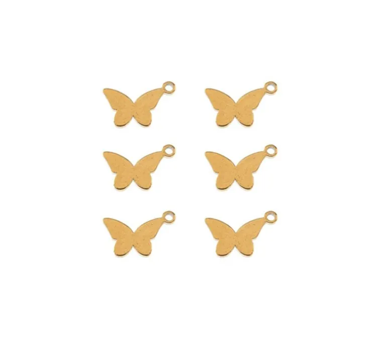 Sweet & Petite Charms – Feather – 10 Charms