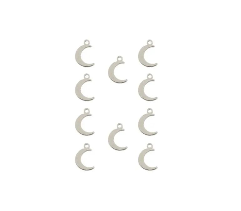 Sweet & Petite Charms – Small Pink Heart – 10 Charms