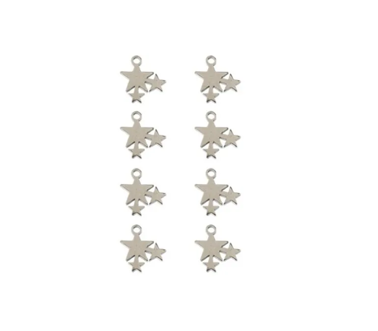 Sweet & Petite Charms – Small Pink Heart – 10 Charms