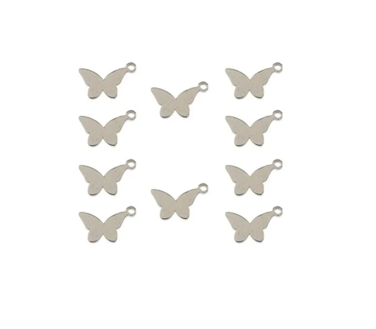Sweet & Petite Charms – Small Pink Heart – 10 Charms