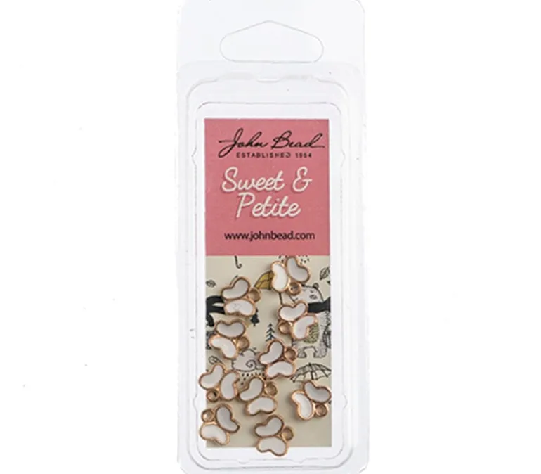 Sweet & Petite Charms – Small Pink Heart – 10 Charms