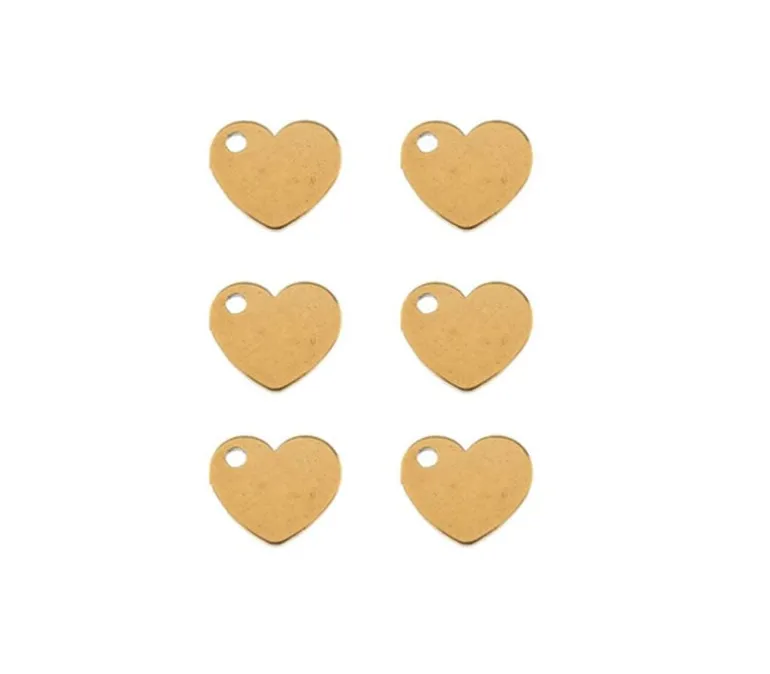 Sweet & Petite Charms – Small Pink Heart – 10 Charms