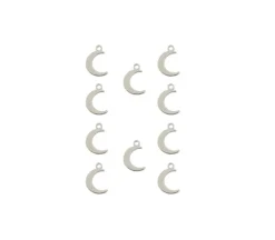 Sweet & Petite Charms – Small White Flower – 10 Charms