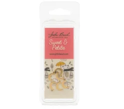 Sweet & Petite Charms – Small White Flower – 10 Charms