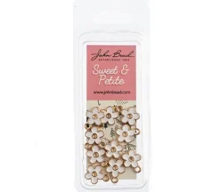 Sweet & Petite Charms – Small White Heart – 10 Charms