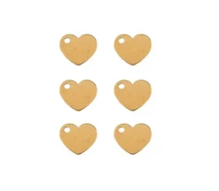 Sweet & Petite Charms – Stars Gold – 6 Charms