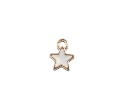 Sweet & Petite Charms – Stars Silver – 10 Charms