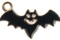 Sweet & Petite Halloween Bat Charms, 23x12mm, 10 Count