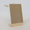 Tabletop Wood Stand with Acrylic Frame