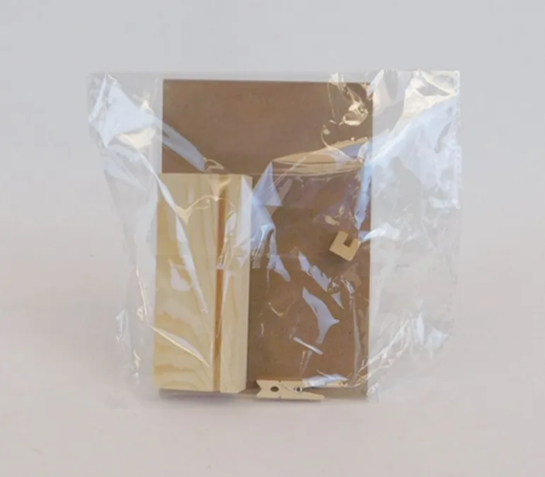 Tabletop Wood Stand with Acrylic Frame